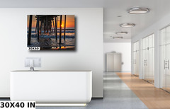 Piering into the Sunrise Ocean limited edition nature wall decor photography
