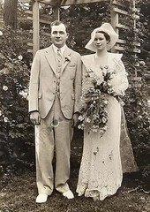 Bride & Groom 1920s DIGITAL DOWNLOAD Print at Home Wedding Photo B&W