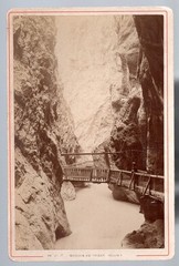 Photograph Gorges du Trent Valais Switzerland Cabinet Photo Circa 1890 (130)