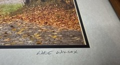 Wade Wilcox Signed Photography Photo Amish Buggy Autumn Scene Country Americana