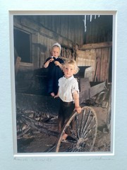Bill Coleman Amish Photograph #1116 AP – Two Amish siblings – Signed & Matted