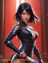 Beautiful Sensual Asian Girl Anime C on Quality semi-gloss Photo Paper 8″x10″