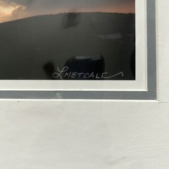 Lee Metcalf Signed Photograph Nature Landscape Sunset Clouds Matted Art Print