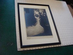 Original Pencil SIGNED WEDDING PHOTO, well framed and nice.
