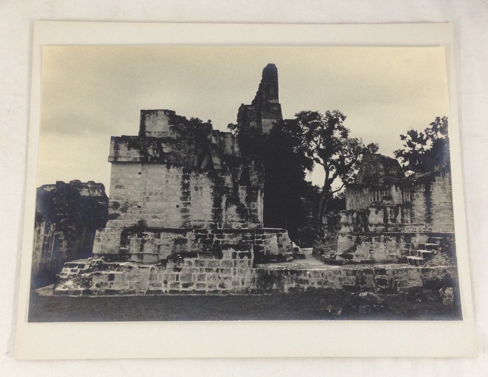 Vintage Black and White Photo M Kazan MAYAN RUINS TIKAL GUATEMALA 1968 #29