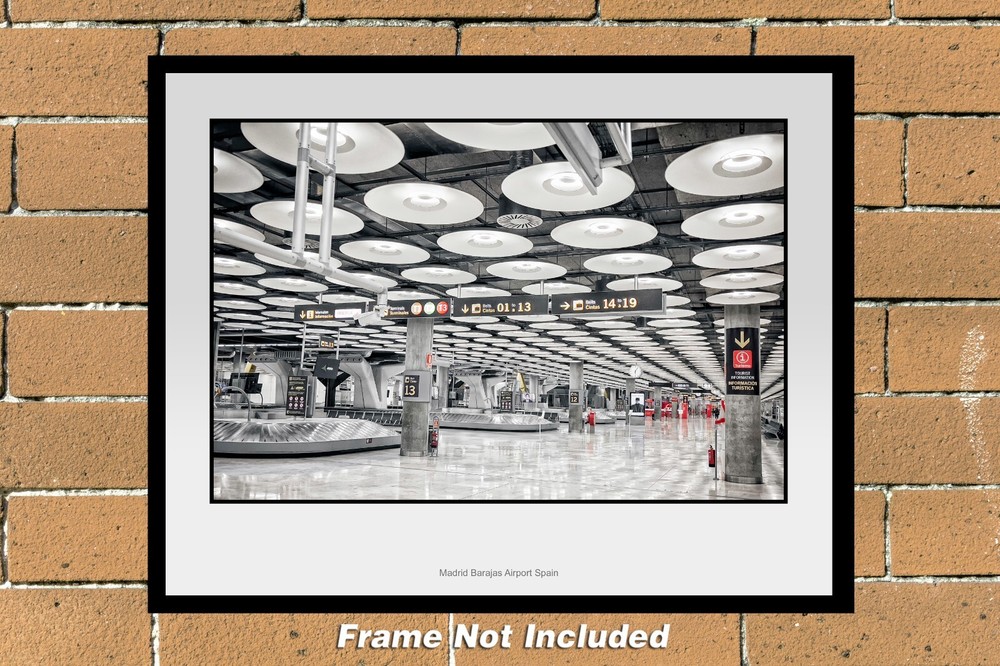 Madrid Spain Barajas Airport 11″ x 14″ Color Photograph (MAD231224547911X14)