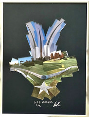 Original Signed MATTHEW PARKER Photograph Collage USAF MEMORIAL DR Arlington, VA