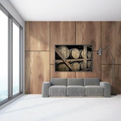 Bourbon Barrels Wall Art, Distillery Photo Print, Whiskey Art, Man Cave Decor