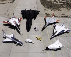 1997 Dryden Research Aircraft Fleet on Ramp 8″x10″ Photograph Print 8×10