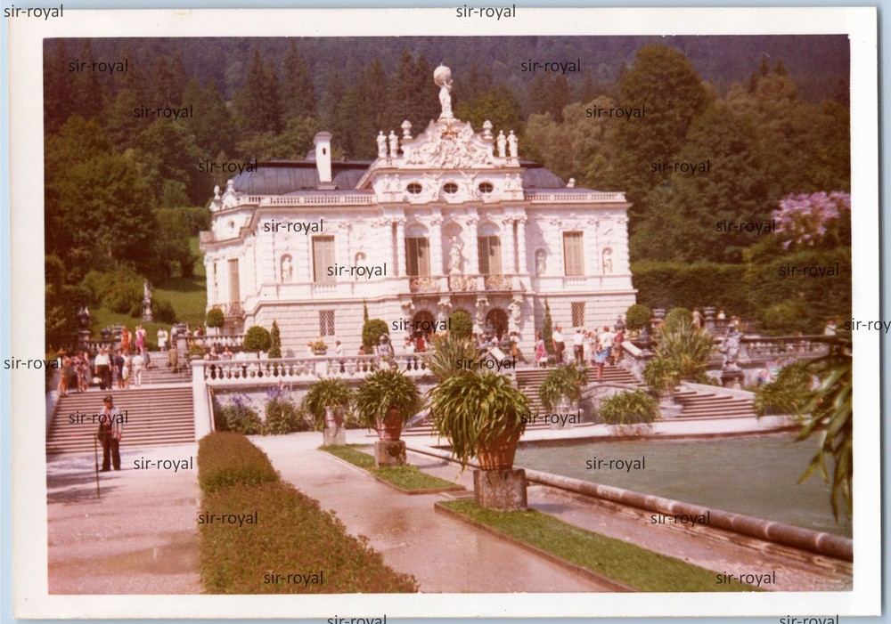 Linderhof Castle in Ettal 1965 Bavaria 1960s Photo 13x9cm