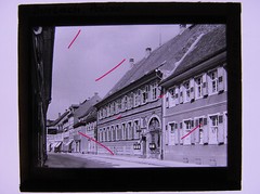 Karlsruhe Durlach Old Town Slaughterhouse Historical Motif Glass Picture