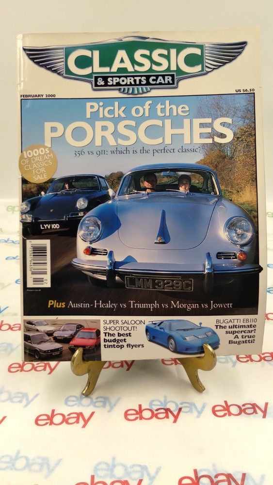 Classic And Sportscar Magazine FEB. 2000 PORSCHE