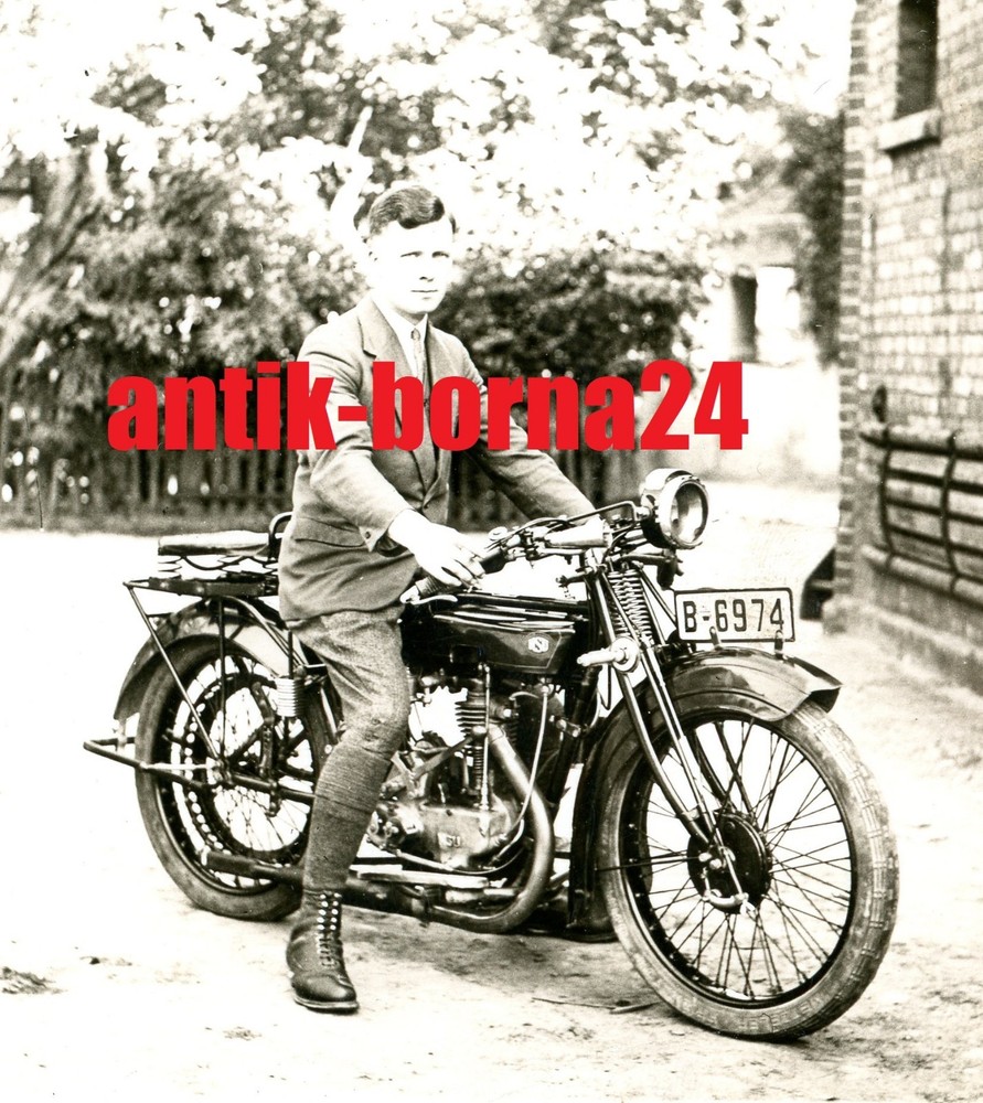 Photo Vienenburg Goslar NSU Motorcycle ID Number Plate B Braunschweig N12