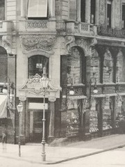 Large Phototype 1889. Berlin. New York house Leipziger Straße corner Friedrichstr