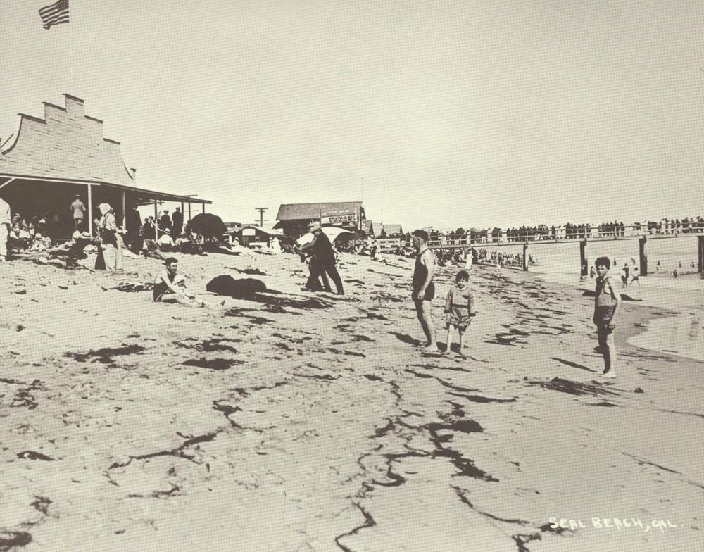 SEAL BEACH Vintage ANAHEIM LANDING Photo Print 1601 11″ x 14″