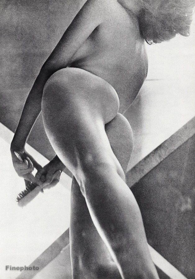 1966 Vintage 16×20 ~ FEMALE NUDE Woman Butt Art Photo Gravure By JOHN RAWLINGS