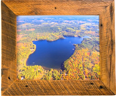 Hunter Lake, Conover, Wisconsin. (Vilas County) Overhead Photo. Frame Optional.