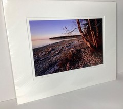 Fine Art Photograph Solitude Door County Peninsula WI Shoreline Signed & Matted