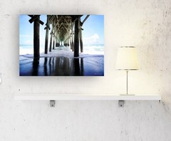 Myrtle Beach Pier South Carolina Landscape Sea Beach Ocean Photography Print