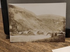 Antique Original Sepia Print Sainte Enimie sur le Tarn, Lozère c.1900 13×17