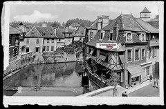 Old Black & White Photo Glass Plate Negative 9X14 Cm Salies-De-Béarn