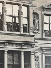 Large Phototype 1889. Berlin. House Voßstraße 33. Bay Window. Hermann Oskar Reck
