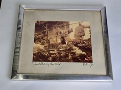 1974 Framed Photograph Vegetables by the Kilo Signed Rally Vintage Art 15×13