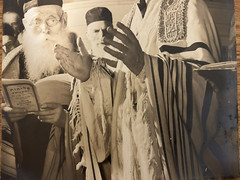 Vintage Jewish Original Photograph High Holidays Cantor Singing Yom Kippur Wow!