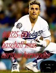 MALE PORTRAIT #0825-041- athletes -baseball men -hernandez- free shipping in usa