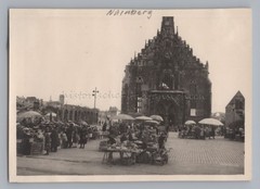 Nuremberg 1949 – Marketplace War Ruins – Old Photo 1940s