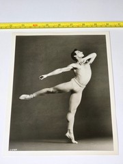 THE JOFFREY BALLET 8×10 HERBERT MIGDOLL PRESS PHOTO RIMA CORBEN DANCE 10″ MALE