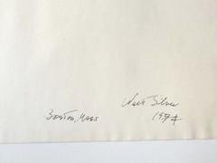 WALTER SILVER GELATIN SILVER PRINT UNDER SNOW 1974 SIGNED DATED