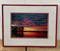 Duane Clausen – Art Photography Sunset Lake 17.5”x13.5”