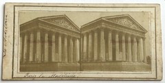 The Church Of La Madeleine C1858 PARIS Photo Stereo Vintage Album P77L2n