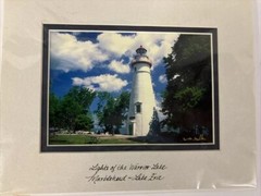 Lights of the Warrior Lake Marblehead~Lake Erie *signed* Lake house Home Decor