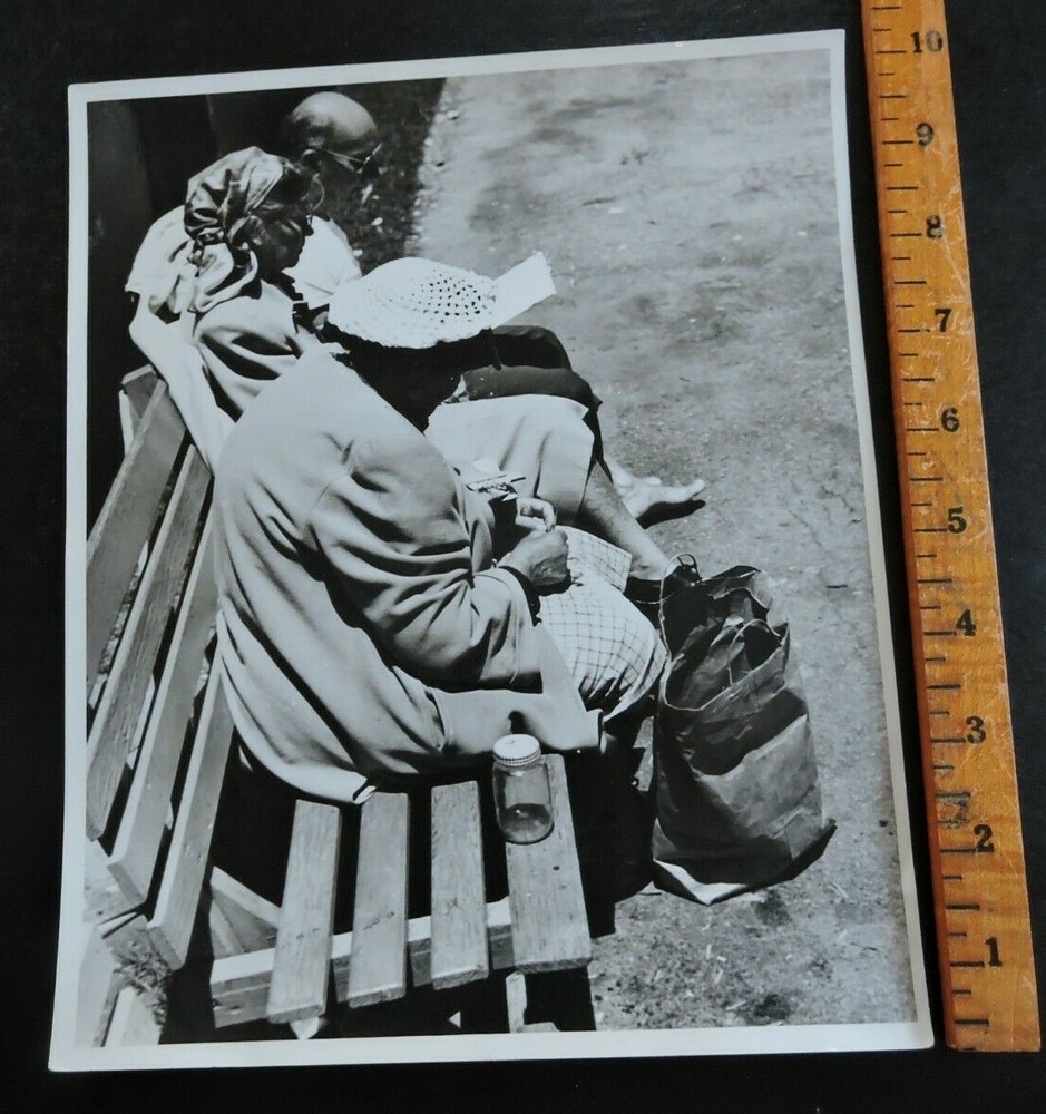 Signed 1940s NYC Brooklyn Playground New York City PHOTO LEAGUE Joe Schwartz