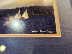 Signed Rick Morley Photograph of Mount Rainier Framed 13×16