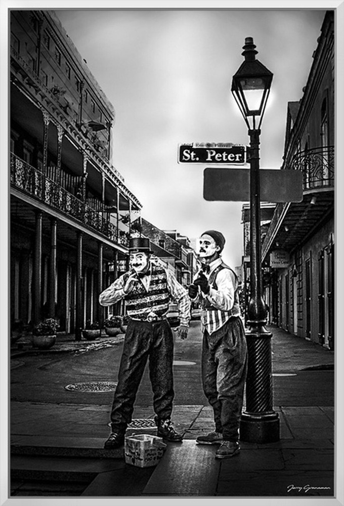 New Orleans MIMES JACKSON SQUARE 16×24 framed canvas print French Quarter