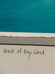 John Moran Signed Florida Keys Seascape Photo “West of Key West”