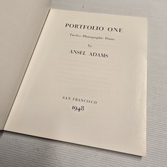 Vintage The Portfolios of Ansel Adams Photography Book 1989 Paperback Landscape