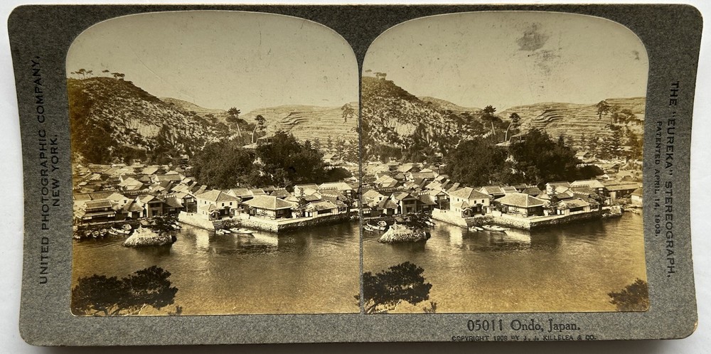 Japan Ondo 1908 Photograph Stereo Vintage Analog