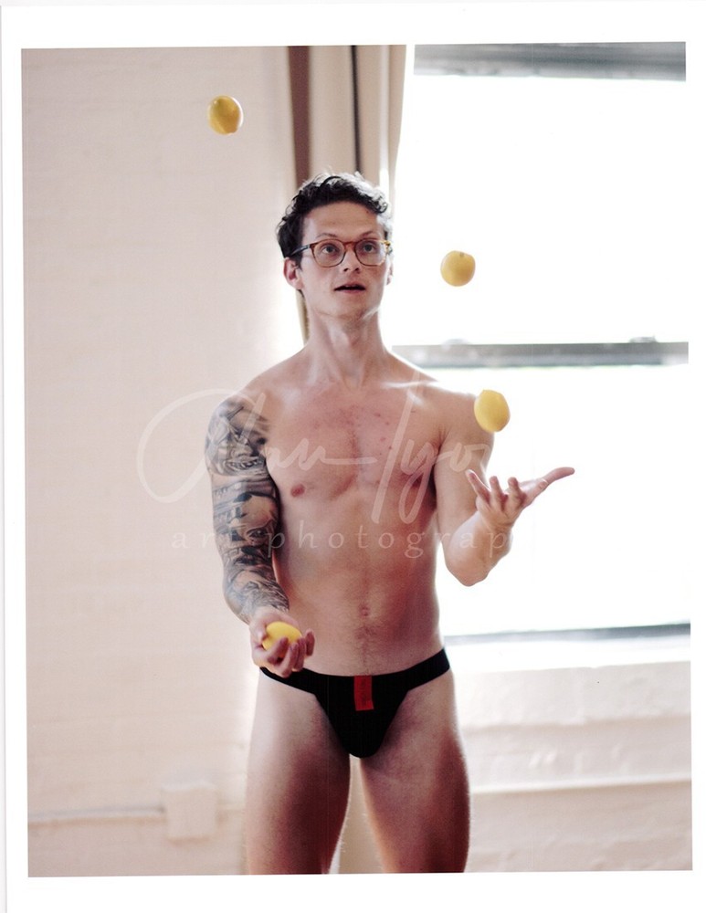 11 X 8.5 Alan Lyon Original Male Photo gay interest (4) Ben Ryan lemon toss