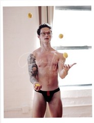 11 X 8.5 Alan Lyon Original Male Photo gay interest (4) Ben Ryan lemon toss