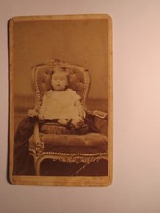 Salzburg – Mizzi Forstner as little girl 1 1/2 years – born 14. 9. 1877 CDV