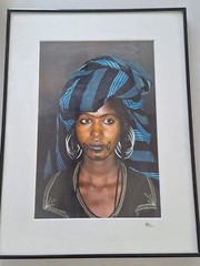 Art Photography, Framed Africa Woman Painting