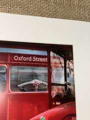 VTG ‘05 Signed JUREK NEMS 7.5”Photograph RED BUS WESTMINSTER COVENT GARDEN 10”Sq