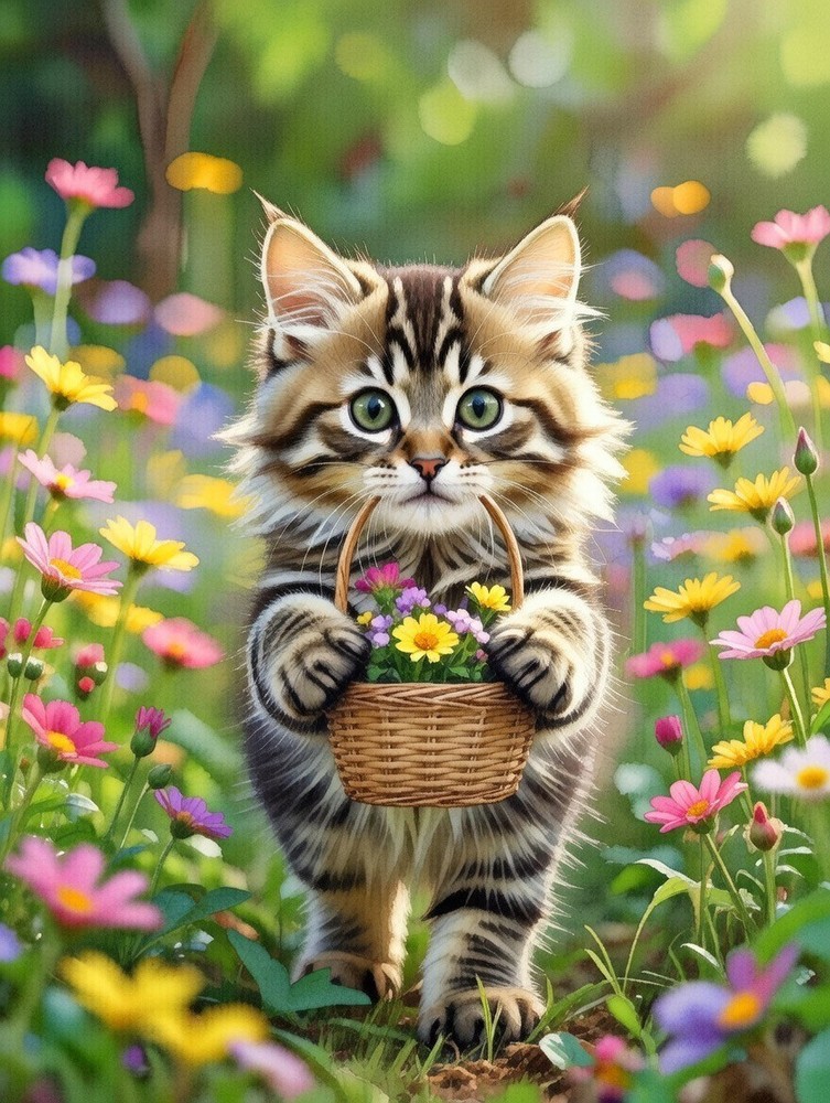cute cat art 8*10 photos print cute cats art photo print wall art glossy photo