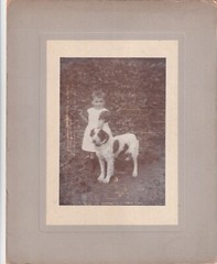 Cardboard Photo – Child with Dog –
