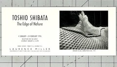 Toshio Shibata (b. 1949) Art Announcement Card 1996 – The Edge Of Nature