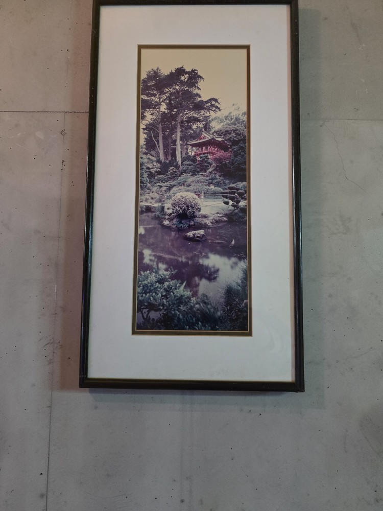 Vintage Japanese Tea Garden Framed Photo – San Francisco Golden Gate Park Pagoda
